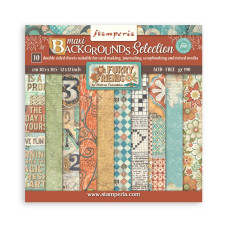 Stamperia - Furry Friends - 12"x12" Backgrounds Pad